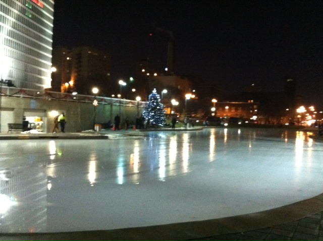 The ice rink...ready for her grand opening!
